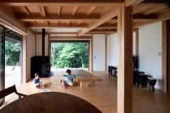 四ツ池公園の家 内観1